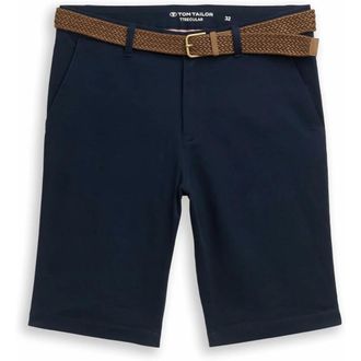 Tom Tailor Chino Shorts - Heren - Korte broeken - Blauw - Maat: W31 Katoen