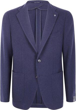 Tagliatore Single-Breasted Blazer - Heren - Blazers - Blauw - M - Wol - Jassen