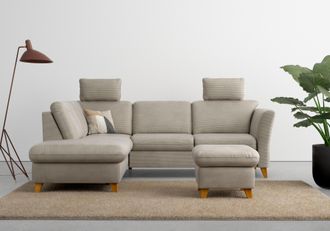 HOME AFFAIRE Ecksofa »Trelleborg L-Form« wahlweise mit Bettfunktion und Bettkasten, inkl. Federkern-Polsterung