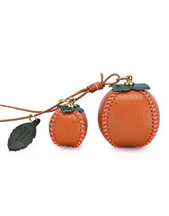 OLD TREND Persi Genuine Leather Botanical Fruit Charm in Terra Cotta at Nordstrom