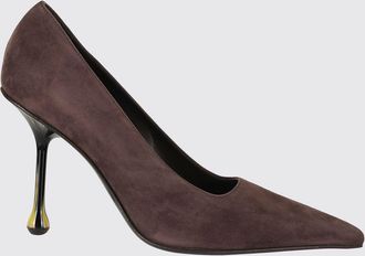 Jimmy Choo London D&eacute;collet&eacute; Ixia 95 in pelle scamosciata con tacco a goccia