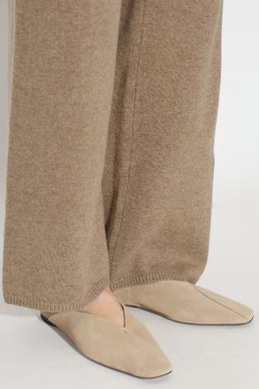 Max Mara Beige Leather Ballerines, Womens, Beige