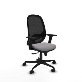 Piqueras y Crespo Silla De Oficina Piqueras Y Crespo Cilanco Negro Malla Y Cuero Sint&eacute;tico