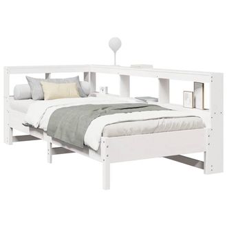 Berkfield Home Decorative Bookcase Bed without Mattress White 75x190 cm Solid Wo