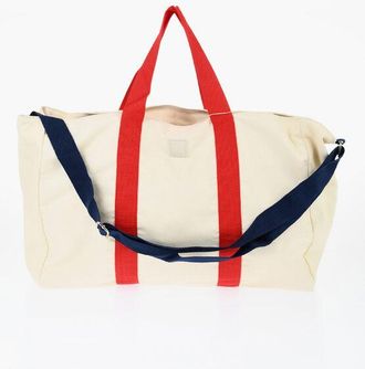 Woolrich Canvas Tote Bag With Tape Handles And Adjustable Shoulder St size One