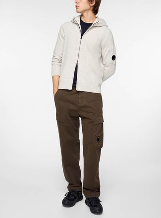C.P. Company Mens Stretch khaki cargo pant