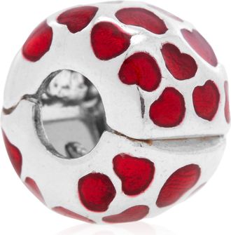 Pandora Ladies Hearts Round Clip Charm