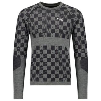 Mons Royale Ascender Merino Seamless L/S Merinounterw&auml;sche f&uuml;r Herren | grau