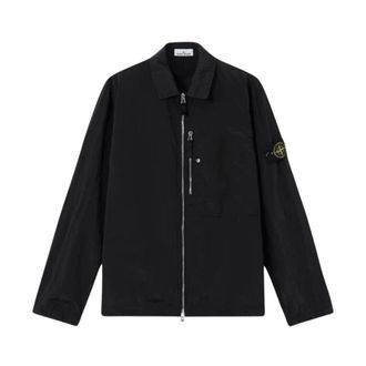 Stone Island Heren, Jassen, Zwart, Maat: S Nylon