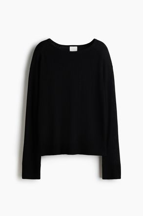 H&M Feinstrickpullover - Schwarz