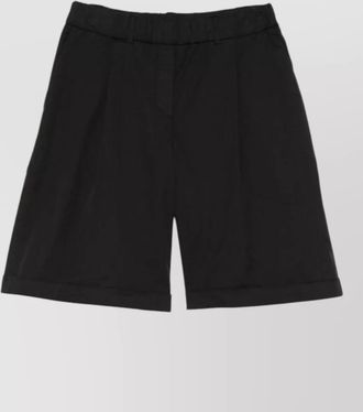 Via Masini 80 pleated knee-length bermuda shorts
