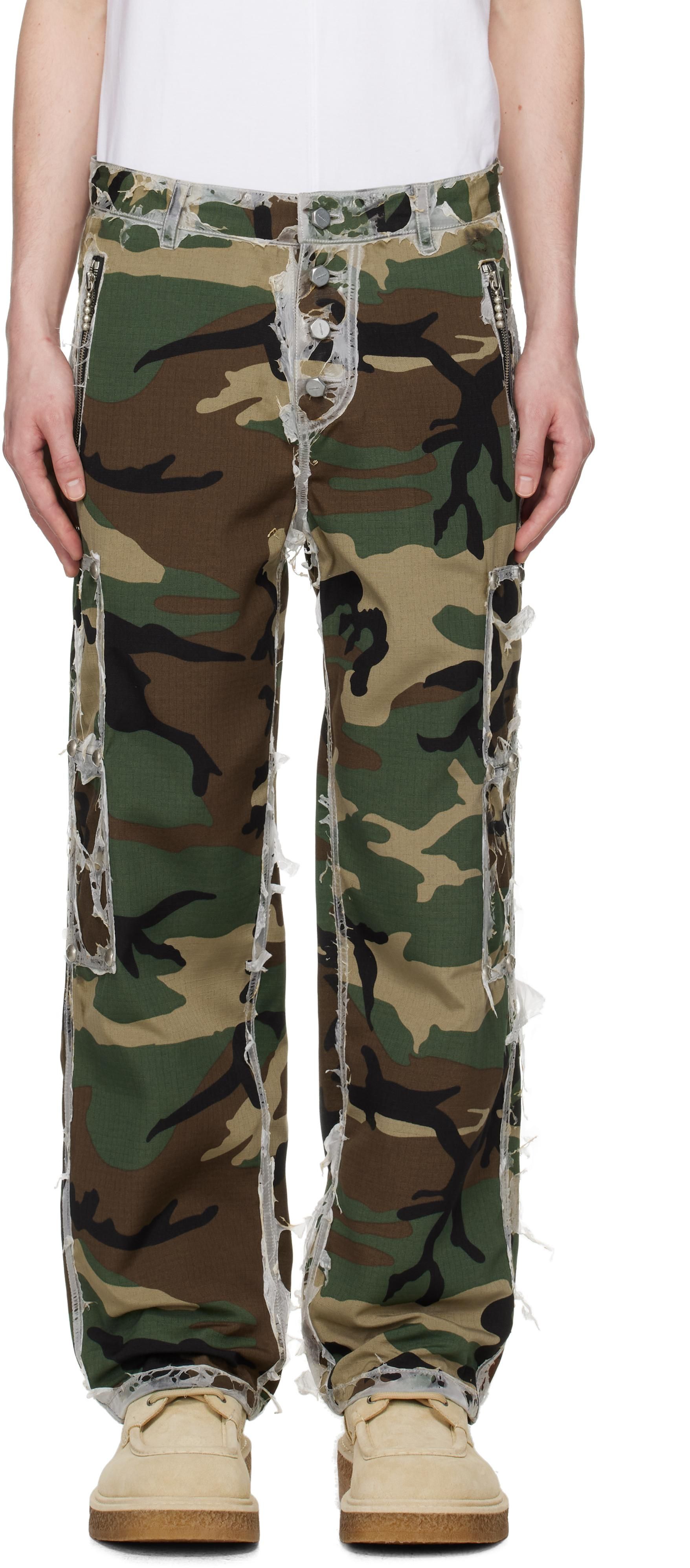 THUG CLUB Bio Soldier Pants BEIGE Sサイズ Beige Bio Soldier Trousers by Thug Club on Sale