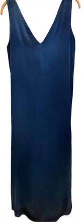 Avant Toi Womens Sleeveless Silk Hand Painted Dress In Deep