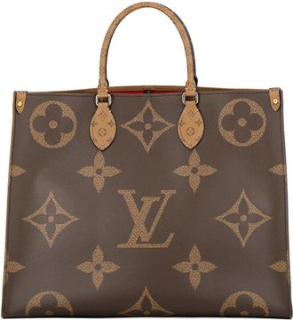 Louis Vuitton Monogram Reverse Red Color Monogram Reverse Handbag Shoulder Bag Tote Bag (Pre-Owned)