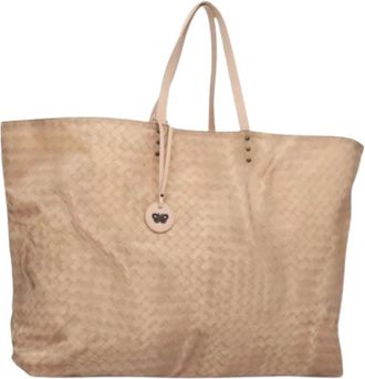 Bottega Veneta Pre-owned Tote Bags, female, Beige, Size: ONE SIZE Pre-owned Vintage Tote Bag