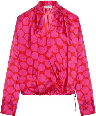 Dries Van Noten Camicetta Dries Van Noten A Maniche Lunghe Con Allacciatura Allacciata