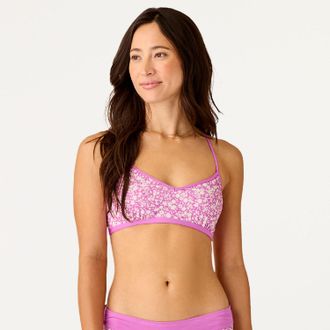 Carve Designs Womens Stinson Swimsuit Top Pink XS
