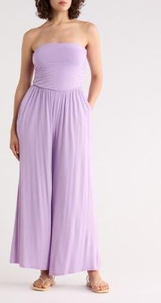 West K Strapless Wide Leg Jumpsuit in Lavander at Nordstrom Rack, Size X-Small
