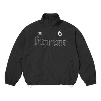 SUPREME x Umbro SS26 Rhinestone Track Jacket Black SUP-SS26-331-BLK