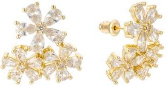Untamed Petals Daisy Crystal Studs in Gold at Nordstrom