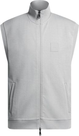 BOSS Sleeveless zip-up sweatshirt in cotton