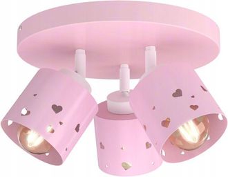 OEM L&aacute;mpara De Techo Ni&ntilde;a L&aacute;mpara De Techo Led E27 Corazones Rosas