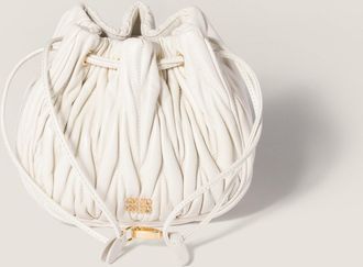 Miu Miu Matelassé nappa leather pouch