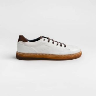 Scarpe di Bianco Mens Imola Ciana Sneaker In White