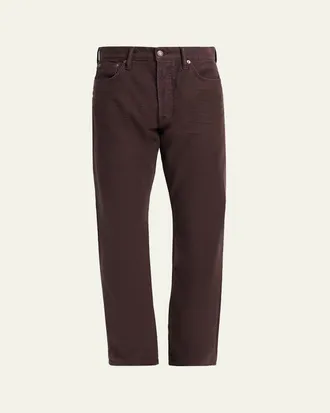 Tom Ford Mens Cotton Straight Leg Five-Pocket Pants