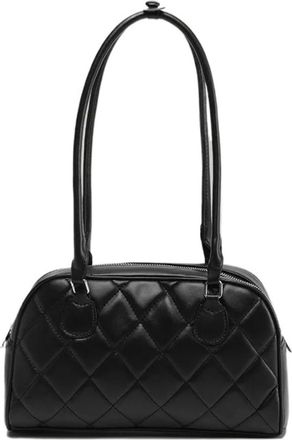 Generic Compatible For Womens Simple Handbag Commute Large Capacity Tote Pillow Street Style(Black)