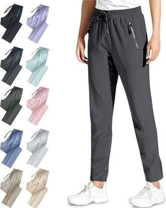 Generic 2025 New Womens Ultra Stretch Breathable Casual Pants Unisex Quick Drying Pants for Women Men Stretch Active Sports