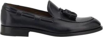 Fratelli Rossetti Loafers, male, Black, Size: 8 1/2 US Classic Leather Loafers with Tassel Detail
