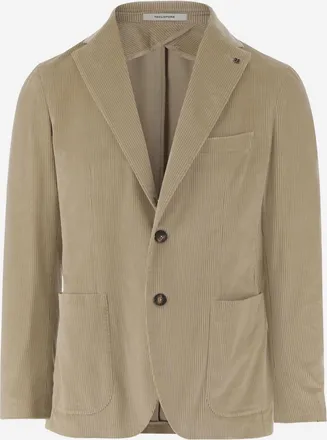 Tagliatore Beige Single-breasted Blazer