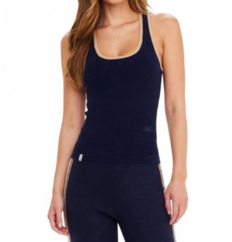 The Upside Equine Raf Knit Tank In Navy