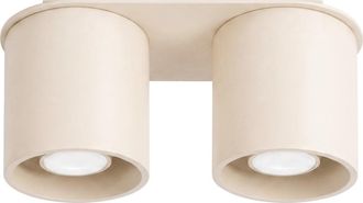 Sollux Lighting Plafone beige aluminio alt. 12 cm