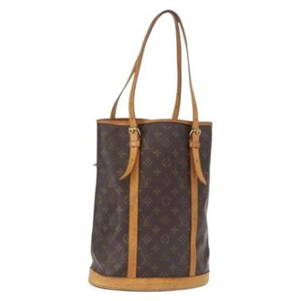 Louis Vuitton Pre-owned Bucket Bags, female, Brown, Size: ONE SIZE Pre-owned Bucket Bag
