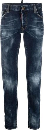 Dsquared2 Slim Fit Jeans met Distressed Details - Heren - Slim Fit Jeans - Blauw - S - Jeans