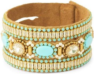 Deepa Gurnani Harva Bracelet in Turquoise at Nordstrom
