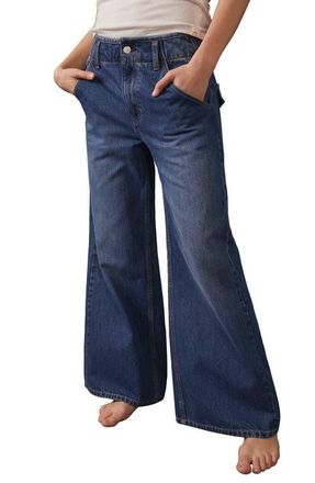 Free People We the Free Harlow Wide Leg Jeans in Rolling River at Nordstrom, Size 29