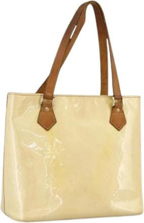 Louis Vuitton Pre-owned Tote Bags, female, Beige, Size: ONE SIZE Pre-owned Vintage Patent Leather Hand Bag