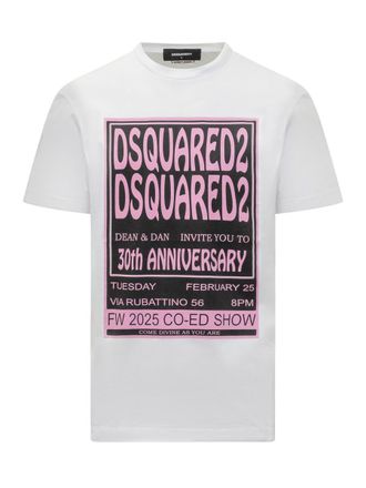 Dsquared2 Dsquared2 Anniversary White Logo T-Shirt