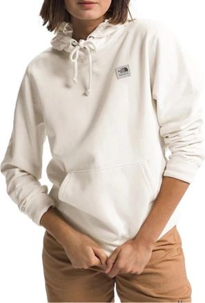 The North Face Heritage Patch Hoodie Womens White Long Sleeve Pullover JZZ265