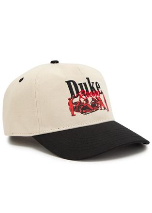Duke and Dexter DR2 Pit Stop Embroidered Canvas cap - Cream - One Size