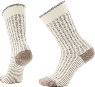 Smartwool Everyday Waffle Press Merino Wool Blend Crew Socks in Natural at Nordstrom, Size Medium