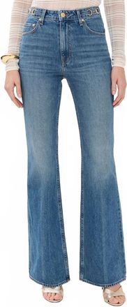Ulla Johnson Colette Flare Leg Jeans In Danube Wash