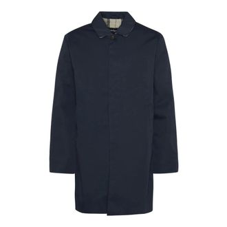Barbour Parkas, male, Blue, Size: XL Blue Tailored Fit Coat