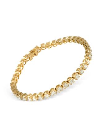 Luxury Bazaar 18K yellow gold diamond tennis bracelet