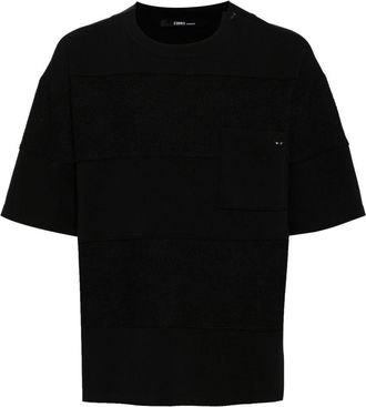 Songzio Panther logo-embroidered T-shirt - unisex - Polyester/Rayon/Polyurethane - M - Black