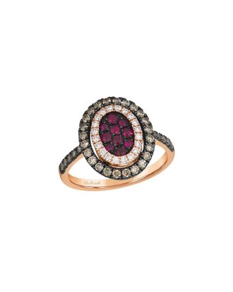 Le Vian Ruby Collection 14K Rose Gold 0.91 Ct. Tw. Diamond & Ruby Cocktail Ring