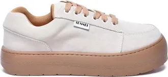 Sunnei Suede Sneakers - Beige/Brown